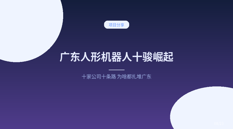广东人形机器人「十骏」跑起来了：十家公司十条路，凭啥都扎堆广东