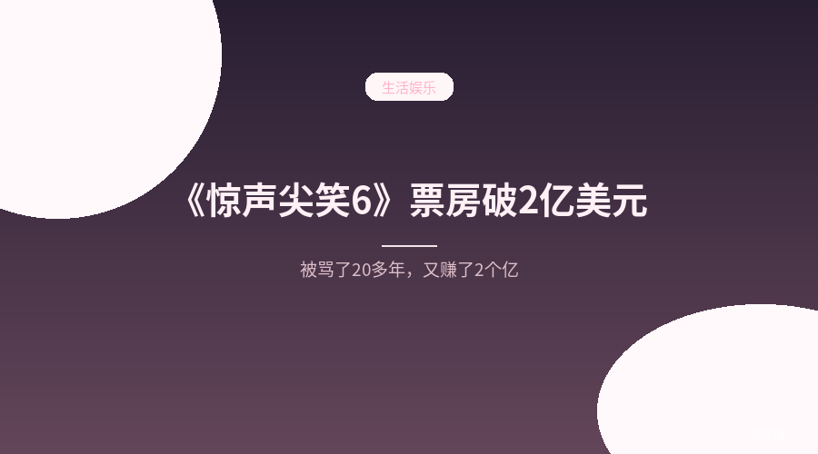 《惊声尖笑6》全球票房破2亿美元：被骂了20多年的恶搞片，凭什么一直赚钱